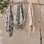 furn. Tropics Tasselled Bath/Beach Towels in Blush