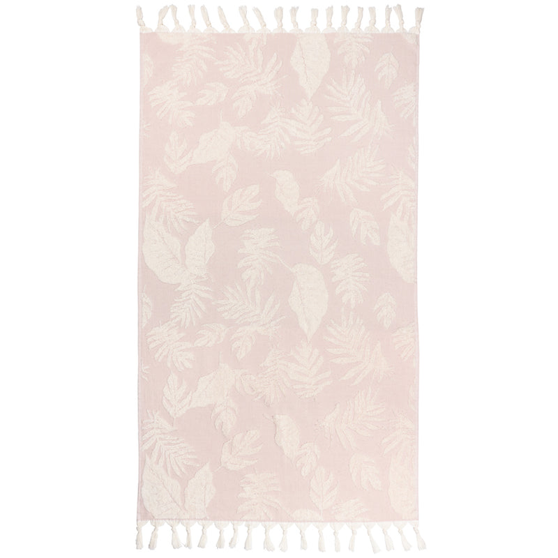 furn. Tropics Tasselled Bath/Beach Towels in Blush