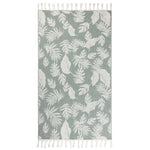 furn. Tropics Tasselled Bath/Beach Towels in Green