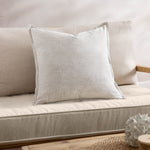 Striped Beige Cushions - Truro Stripe Reversible Cushion Cover Natural Yard