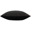 Geometric Black Cushions - Tryfan Textured Cotton Cushion Cover Black Yard