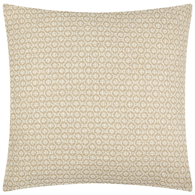 Geometric Cream Cushions - Tryfan Textured Cotton Cushion Cover Natural Yard