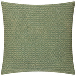 Geometric Green Cushions - Tryfan Textured Cotton Cushion Cover Olive Yard