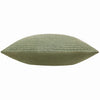 Geometric Green Cushions - Tryfan Textured Cotton Cushion Cover Olive Yard