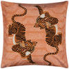 furn. Tibetan Tiger Outdoor Cushion Cover in Coral