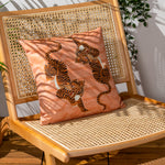 furn. Tibetan Tiger Outdoor Cushion Cover in Coral