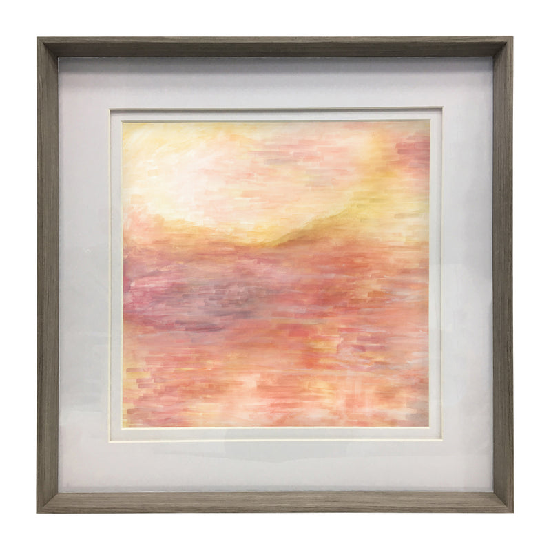 Voyage Maison Tulla Framed Print in Nut/Saffron