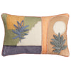 furn. Tulna Embroidered Piped Cushion Cover in Sage/Caramel