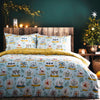  Blue Bedding - Twelve Days of Christmas Festive Duvet Cover Set Blue Furn