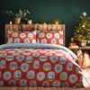 furn. Twelve Days of Christmas Festive Duvet Cover Set in Red