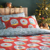 furn. Twelve Days of Christmas Festive Duvet Cover Set in Red