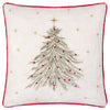 Woodland Beige Cushions - Twinkling Tree Embroidered Cushion Cover Natural Wylder