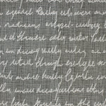  Grey Fabric - Typographera Woven Jacquard Fabric (By The Metre) Charcoal Voyage Maison