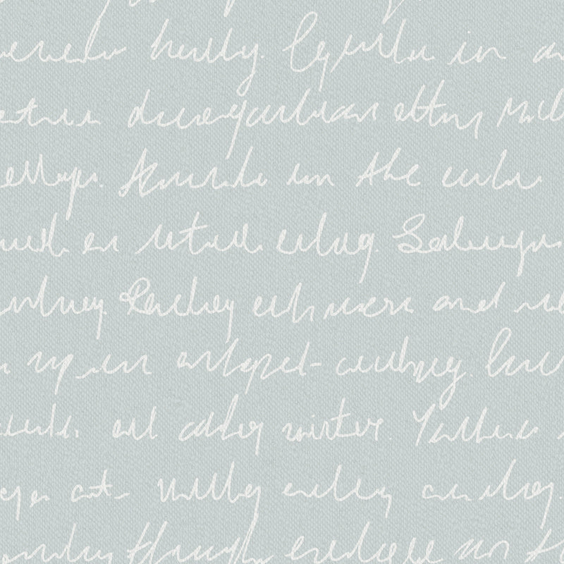 Typographera Wallpaper Sample Duck Egg