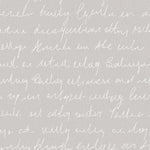 Voyage Maison Typographera 1.4m Wide Width Wallpaper in Silver