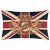 Evans Lichfield Union Jack Lion Crest Flag Tapestry Cushion Cover in Blue/Red