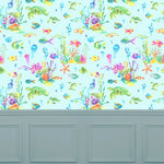 Voyage Maison Under The Sea 1.4m Wide Width Wallpaper in Aqua