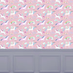 Voyage Maison Unicorn Dance 1.4m Wide Width Wallpaper in Blossom