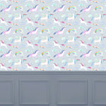 Voyage Maison Unicorn Dance 1.4m Wide Width Wallpaper in Stone