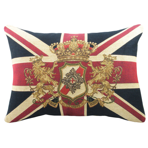  Cushions - Union Jack Lion  Cushion Cover Multicolour Evans Lichfield