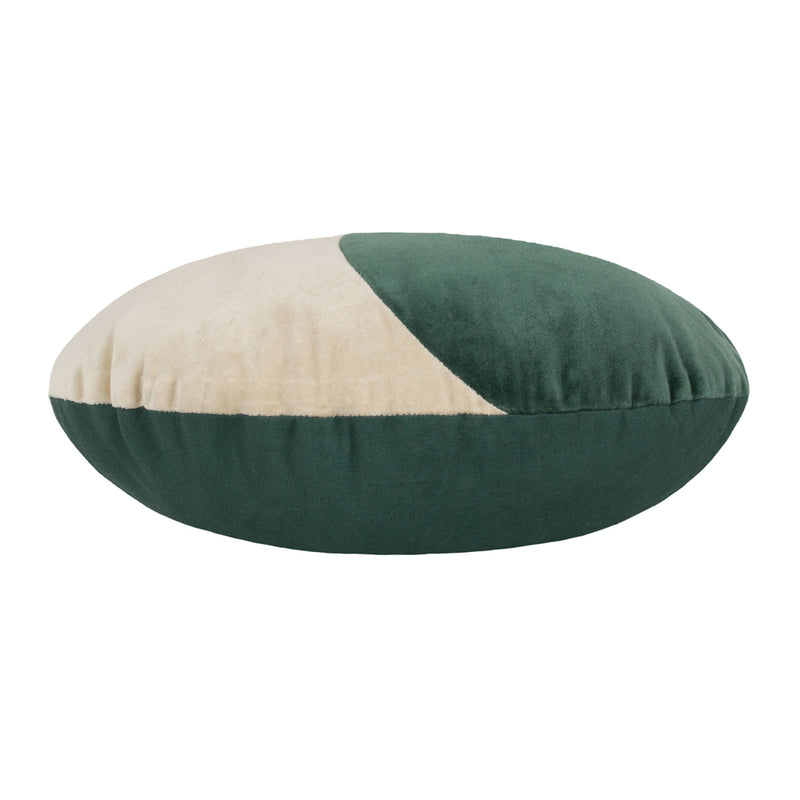 heya home Unity Velvet Ready Filled Cushion in Petrol/Stone