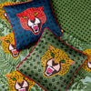 furn. Untamed Cheetah Cushion Cover in Blue