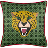 furn. Untamed Cheetah Cushion Cover in Green