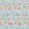 Abstract Blue Fabric - Upandaway Printed Cotton Fabric (By The Metre) Cloud Voyage Maison