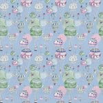 Abstract Blue Fabric - Upandaway Printed Cotton Fabric (By The Metre) Sky Voyage Maison