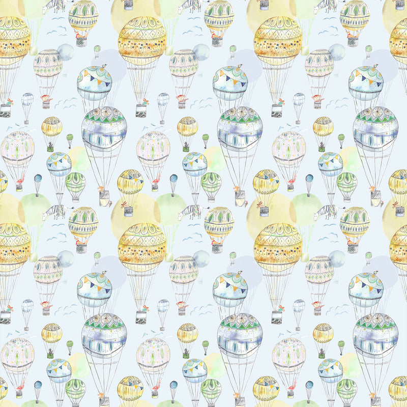 Up & Away Wallpaper Sample Citrus