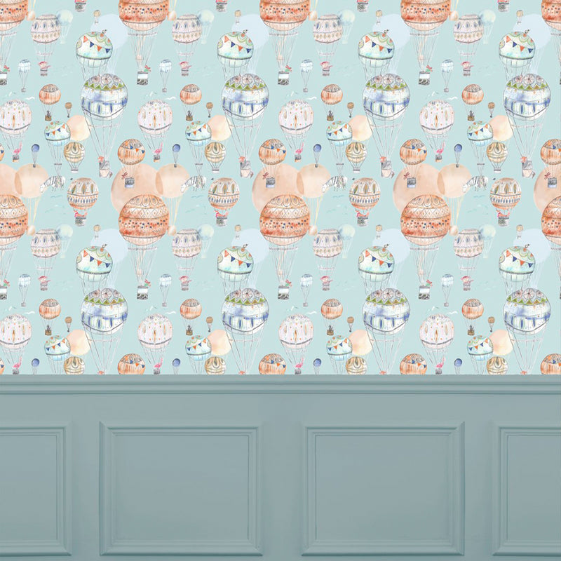 Voyage Maison Up & Away 1.4m Wide Width Wallpaper in Cloud