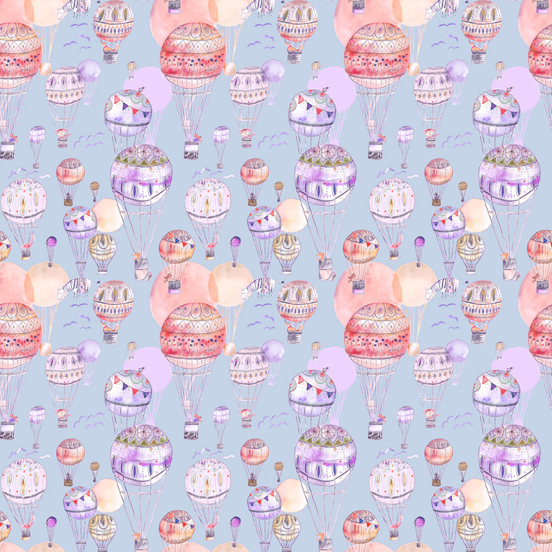 Up & Away Wallpaper Sample Lilac