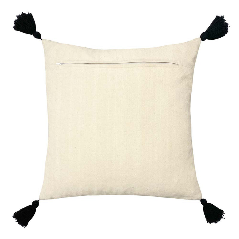 Yard Ural Tasselled Cushion Cover in Mono