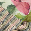 Floral Pink Throws - Valeria Printed Fringe Throw Sage Voyage Maison