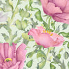 Floral Pink Wallpaper - Valeria  1.4m Wide Width Wallpaper (By The Metre) Sage Voyage Maison