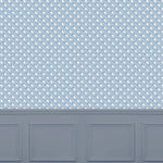 Abstract Blue Wallpaper - Vali  1.4m Wide Width Wallpaper (By The Metre) Denim Voyage Maison