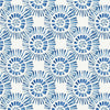 Abstract Blue Wallpaper - Vali  1.4m Wide Width Wallpaper (By The Metre) Denim Voyage Maison