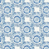 Abstract Blue Wallpaper - Vali  1.4m Wide Width Wallpaper (By The Metre) Denim Voyage Maison