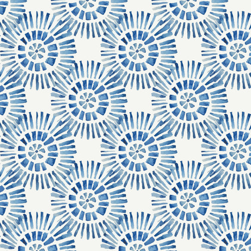 Abstract Blue Wallpaper - Vali  1.4m Wide Width Wallpaper (By The Metre) Denim Voyage Maison