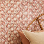 Vali 1.4m Wide Width Wallpaper (By The Metre) Terracotta