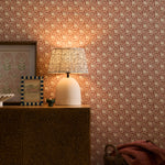 Abstract Orange Wallpaper - Vali  1.4m Wide Width Wallpaper (By The Metre) Terracotta Voyage Maison