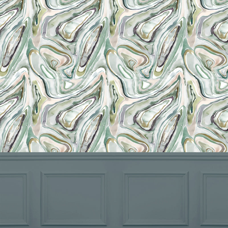 Voyage Maison Valmier 1.4m Wide Width Wallpaper in Sage