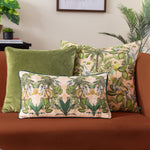 Animal Orange Cushions - Valera Tomai Jungle Tropical Cushion Cover Multicolour Wylder