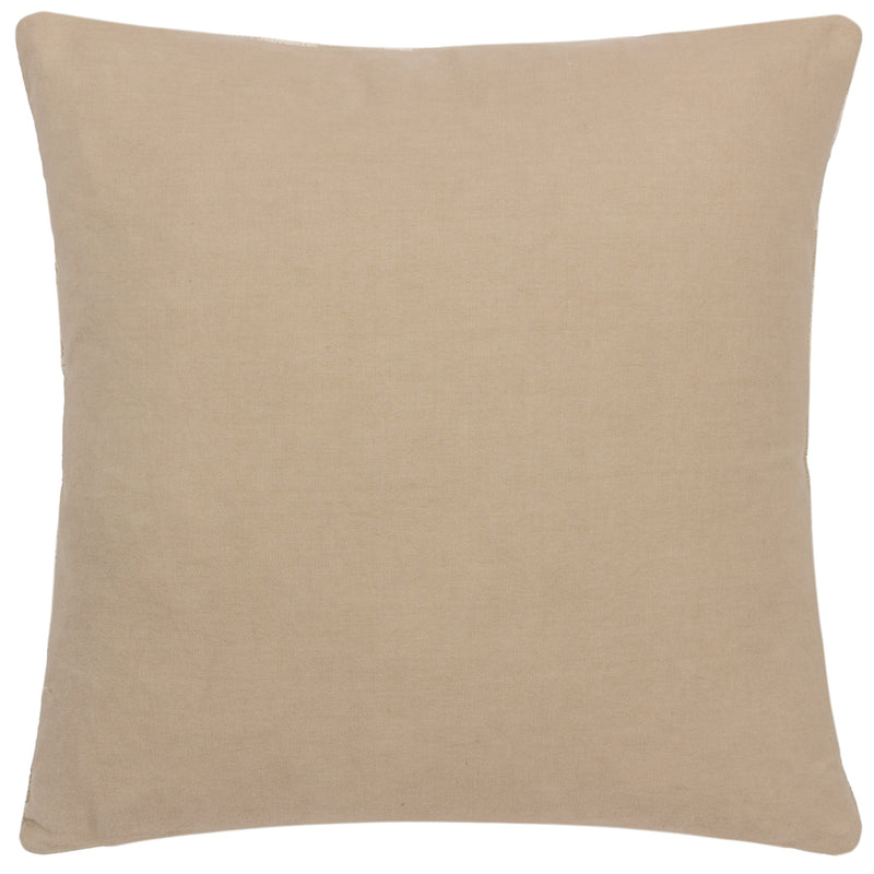 Hoem Vannes Embroidered Cushion Cover in Tofu