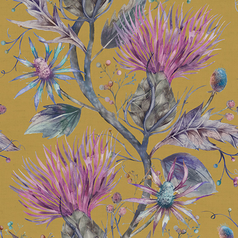 Varys Printed Fabric Sample Swatch Citrine