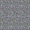 Floral Purple Fabric - Varys Printed Cotton Fabric (By The Metre) Kyanite Voyage Maison