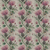 Floral Pink Fabric - Varys Printed Cotton Fabric (By The Metre) Onyx Voyage Maison