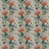 Floral Orange Fabric - Varys Printed Cotton Fabric (By The Metre) Sapphire Voyage Maison