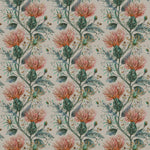 Floral Orange Fabric - Varys Printed Cotton Fabric (By The Metre) Sapphire Voyage Maison