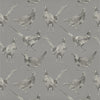 Animal Grey Fabric - Venatu Printed Cotton Fabric (By The Metre) Antique Voyage Maison